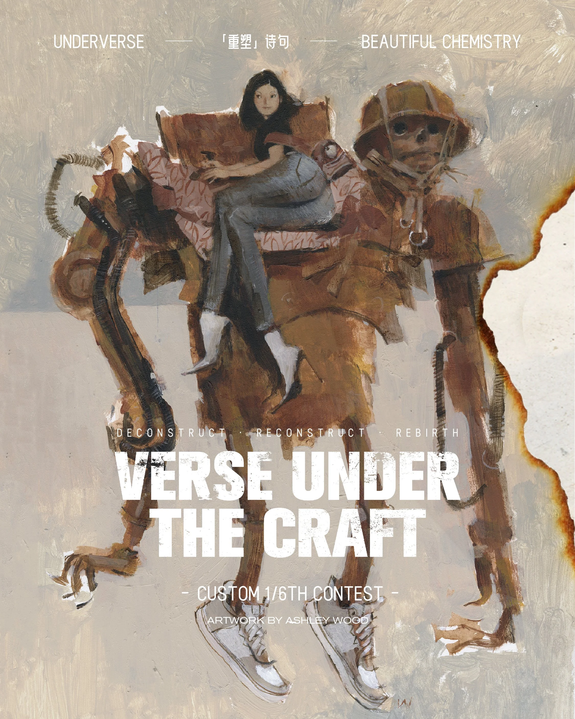 ASHLEY WOOD シルクスクリーン（1）threea underverse ASHLEY WOOD シルクスクリーン（1）threea underverse UNDERVERSE
